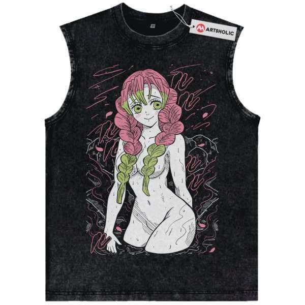 Mitsuri Kanroji Tank Top, Demon Slayer Tank Top, Anime Tank Top, Vintage Tank Top