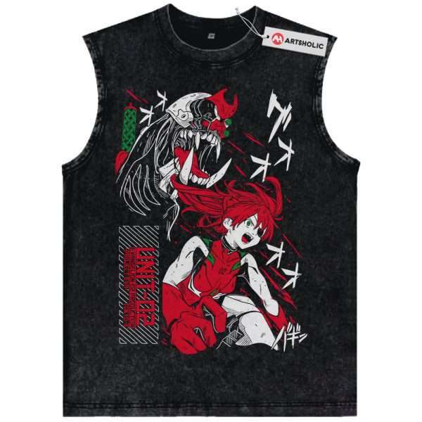 Asuka Langley Soryu Tank Top, Neon Genesis Evangelion Tank Top, Anime Tank Top, Vintage Tank Top