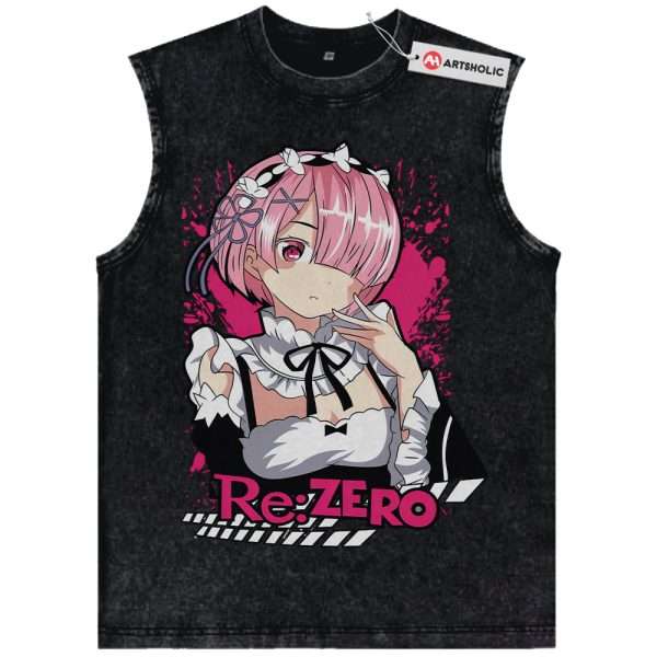 Ram Tank Top, Re:Zero Tank Top, Anime Tank Top, Vintage Tank Top