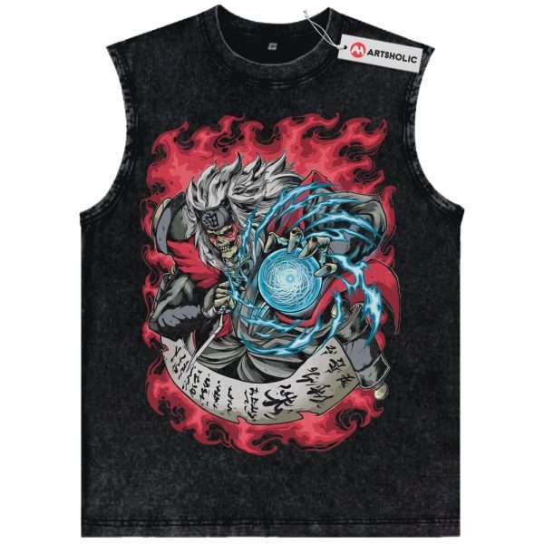 Skull Jiraiya Tank Top, Naruto Tank Top, Anime Tank Top, Vintage Tank Top