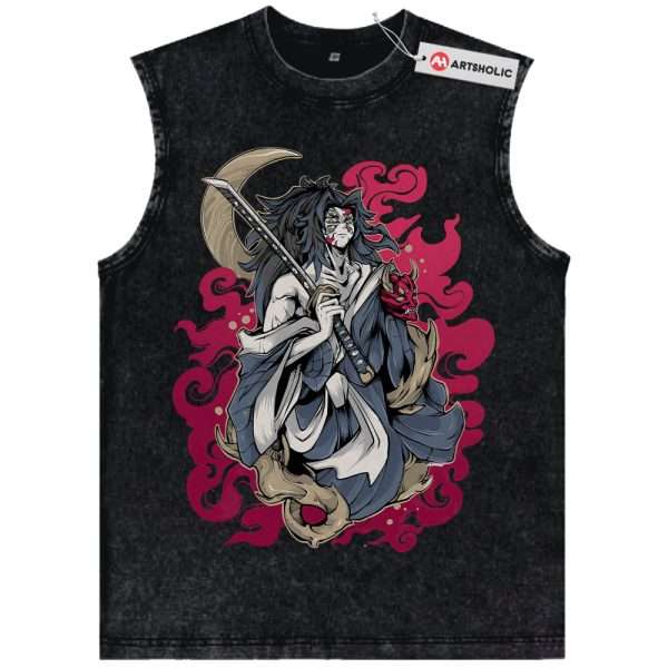 Kokushibo Tank Top, Demon Slayer Tank Top, Anime Tank Top, Vintage Tank Top