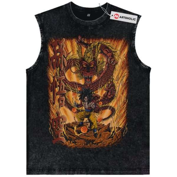 Son Goku JJ4 Tank Top, Dragon Ball Tank Top, Anime Tank Top, Vintage Tank Top