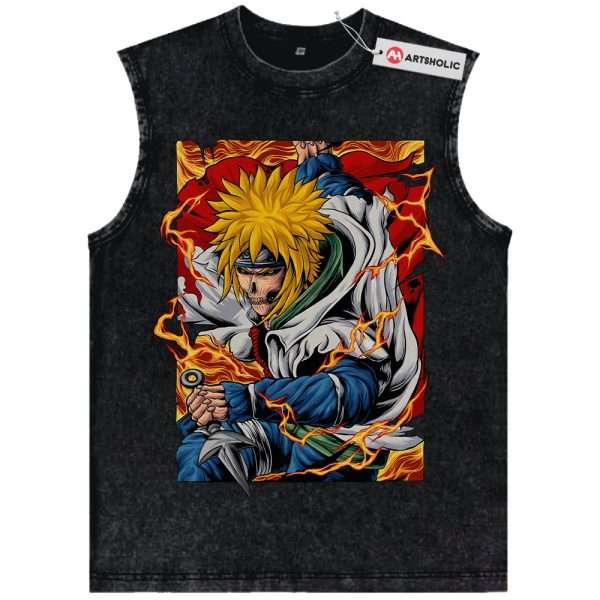 Skull Minato Namikaze Tank Top, Naruto Tank Top, Anime Tank Top, Vintage Tank Top