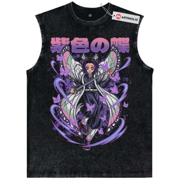 Shinobu Kocho Tank Top, Demon Slayer Tank Top, Anime Tank Top, Vintage Tank Top