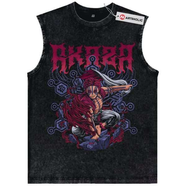 Akaza Tank Top, Demon Slayer Tank Top, Anime Tank Top, Vintage Tank Top