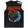 Skull Tanjiro Kamado Tank Top, Demon Slayer Tank Top, Anime Tank Top, Vintage Tank Top