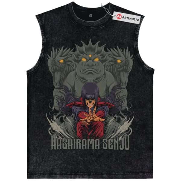 Skeleton Hashirama Senju Tank Top, Naruto Tank Top, Anime Tank Top, Vintage Tank Top
