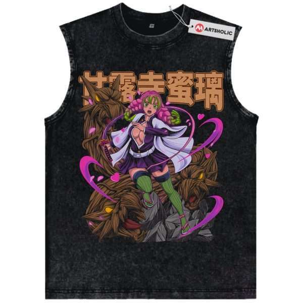Mitsuri Kanroji Tank Top, Demon Slayer Tank Top, Anime Tank Top, Vintage Tank Top
