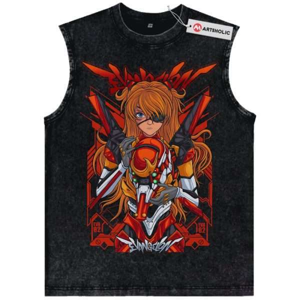 Asuka Langley Soryu Tank Top, Neon Genesis Evangelion Tank Top, Anime Tank Top, Vintage Tank Top
