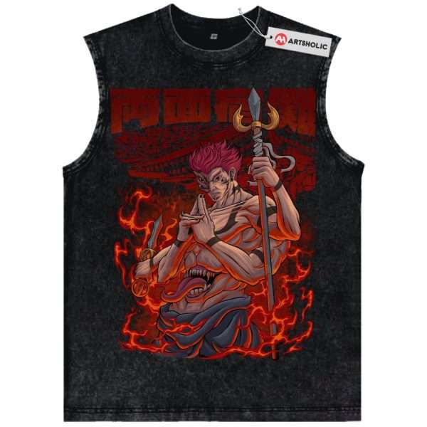 Ryomen Sukuna Tank Top, Jujutsu Kaisen Tank Top, Anime Tank Top, Vintage Tank Top