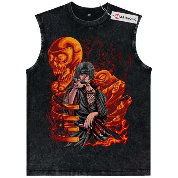 Itachi Uchiha Tank Top, Akatsuki Tank Top, Naruto Tank Top, Anime Tank Top, Vintage Tank Top