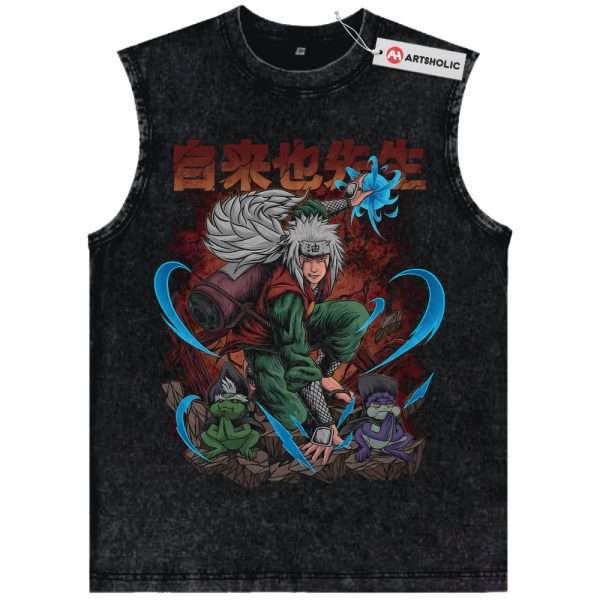 Jiraiya Tank Top, Naruto Tank Top, Anime Tank Top, Vintage Tank Top