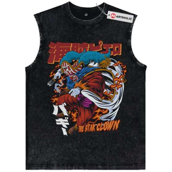 Buggy Tank Top, One Piece Tank Top, Anime Tank Top, Vintage Tank Top