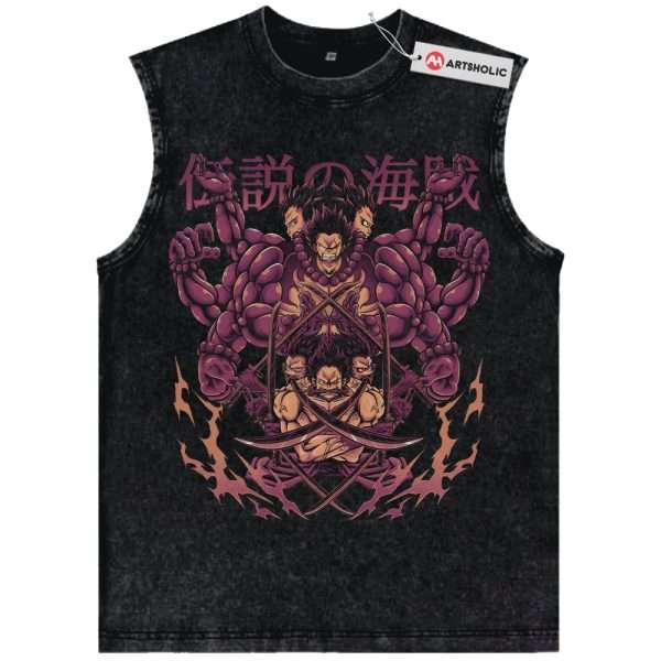 Monkey D Luffy Tank Top, One Piece Tank Top, Anime Tank Top, Vintage Tank Top