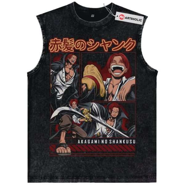 Shanks Tank Top, One Piece Tank Top, Anime Tank Top, Vintage Tank Top