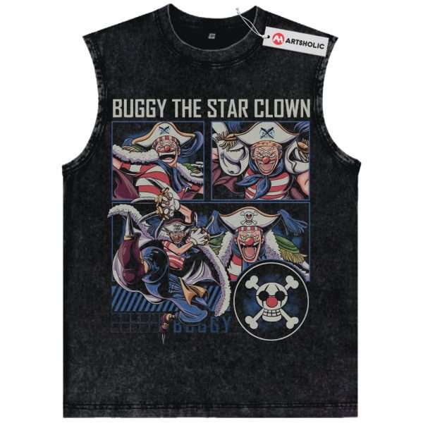 Buggy Tank Top, One Piece Tank Top, Anime Tank Top, Vintage Tank Top
