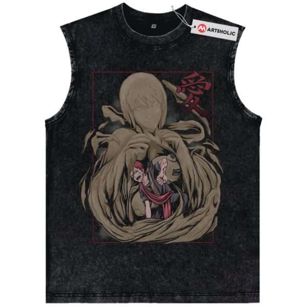 Gaara Tank Top, Naruto Tank Top, Anime Tank Top, Vintage Tank Top