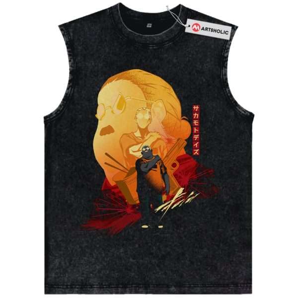 Taro Sakamoto Tank Top, Sakamoto Days Tank Top, Anime Tank Top, Vintage Tank Top