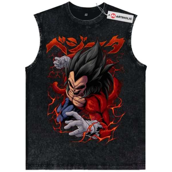 Skull Vegeta JJ4 Tank Top, Dragon Ball Tank Top, DBZ Tank Top, Anime Tank Top, Vintage Tank Top