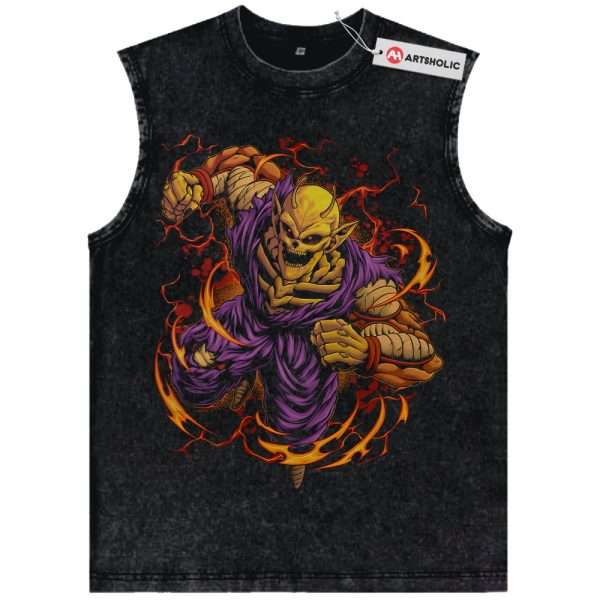 Skull Orange Piccolo Tank Top, Dragon Ball Tank Top, DBZ Tank Top, Anime Tank Top, Vintage Tank Top