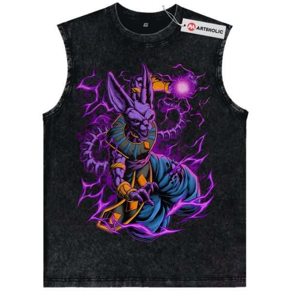Beerus Tank Top, Dragon Ball Tank Top, DBZ Tank Top, Anime Tank Top, Vintage Tank Top