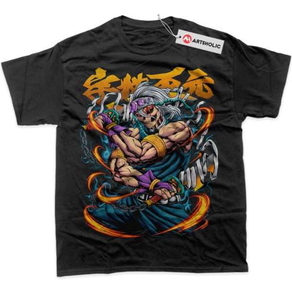 Skull Tengen Uzui Shirt, Demon Slayer Shirt, Anime Shirt, Graphic T-Shirt