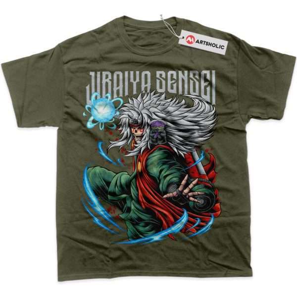 Skull Jiraiya Shirt, Naruto Shirt, Anime Shirt, Graphic T-Shirt