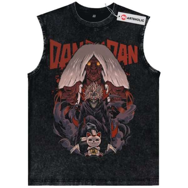 Okarun vs Turbo Granny Tank Top, Dandadan Tank Top, Anime Tank Top, Vintage Tank Top