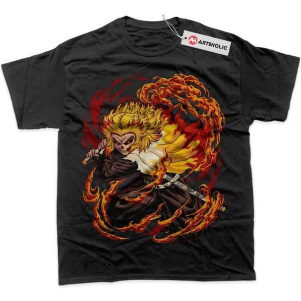 Skull Kyojuro Rengoku Shirt, Demon Slayer Shirt, Anime Shirt, Graphic T-Shirt
