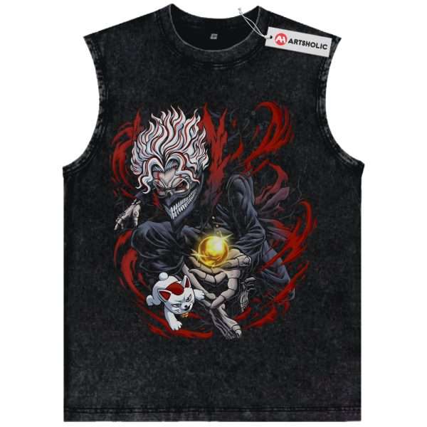 Okarun vs Turbo Granny Tank Top, Dandadan Tank Top, Anime Tank Top, Vintage Tank Top