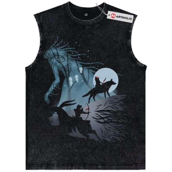 Princess Mononoke Tank Top, Studio Ghibli Tank Top, Anime Tank Top, Vintage Tank Top