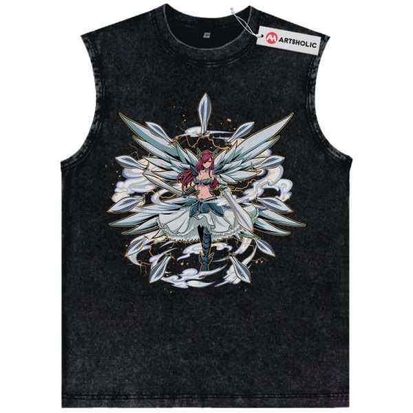 Erza Scarlet Tank Top, Fairy Tail Tank Top, Anime Tank Top, Vintage Tank Top