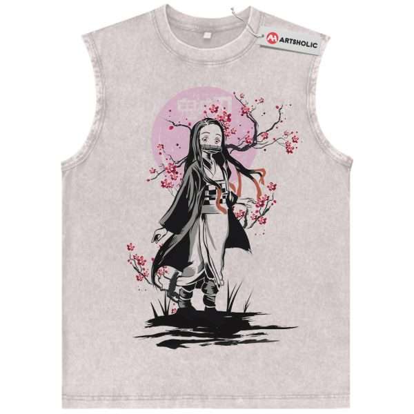 Nezuko Kamado Tank Top, Demon Slayer Tank Top, Anime Tank Top, Vintage Tank Top
