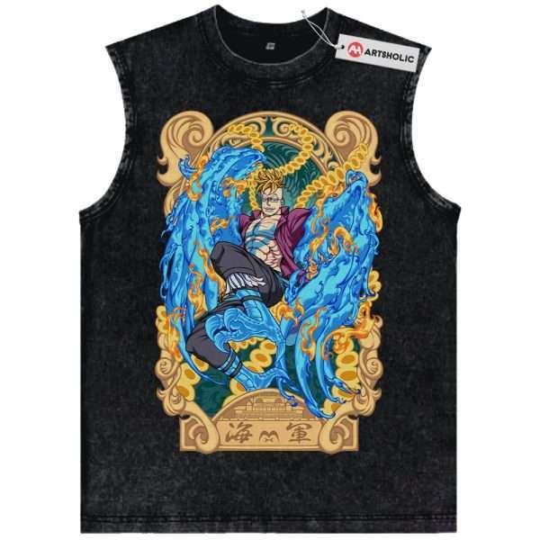 Marco Tank Top, One Piece Tank Top, Anime Tank Top, Vintage Tank Top