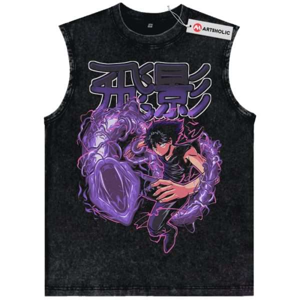 Hiei Tank Top, YuYu Hakusho Tank Top, Anime Tank Top, Vintage Tank Top