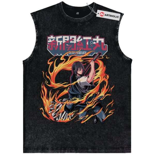 Benimaru Shinmon Tank Top, Fire Force Tank Top, Anime Tank Top, Vintage Tank Top