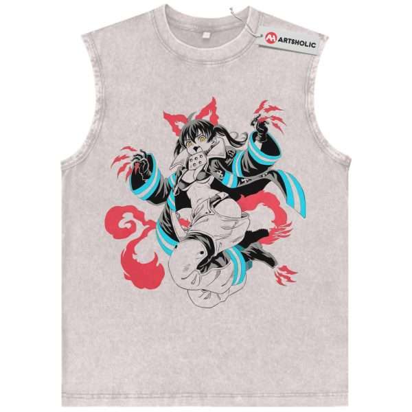 Tamaki Kotatsu Tank Top, Fire Force Tank Top, Anime Tank Top, Vintage Tank Top