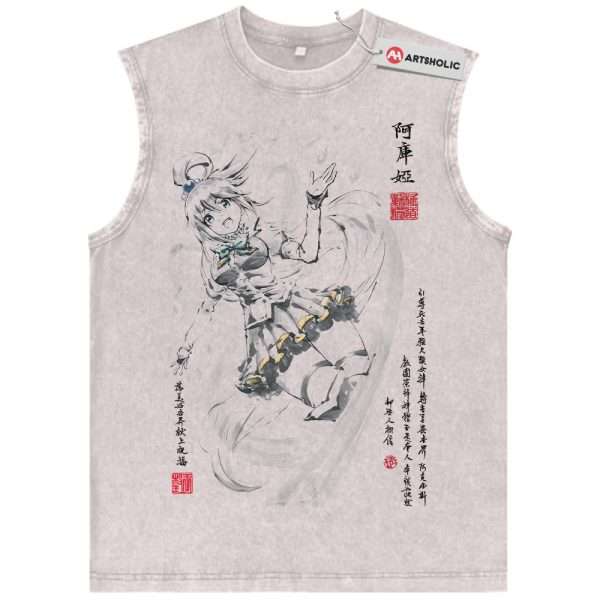 Aqua Tank Top, Konosuba Tank Top, Anime Tank Top, Vintage Tank Top