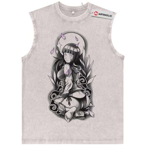 Hinata Hyuga Tank Top, Naruto Tank Top, Anime Tank Top, Vintage Tank Top