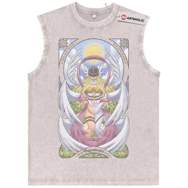 Angewomon Tank Top, Digimon Adventure Tank Top, Anime Tank Top, Vintage Tank Top