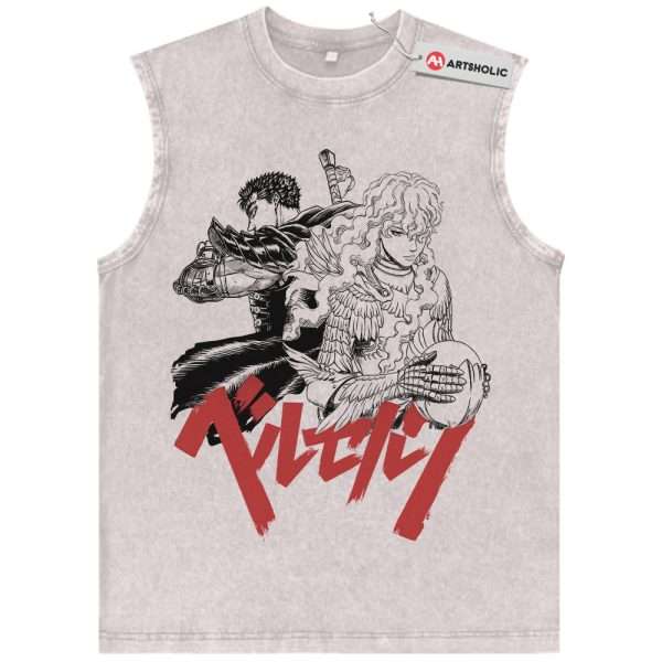 Griffith vs Guts Tank Top, Berserk Tank Top, Anime Tank Top, Vintage Tank Top