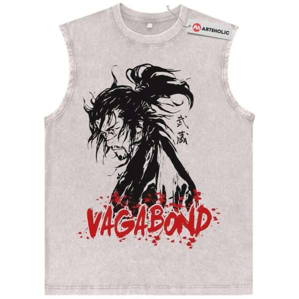 Musashi Miyamoto Tank Top, Vagabond Tank Top, Anime Tank Top, Vintage Tank Top