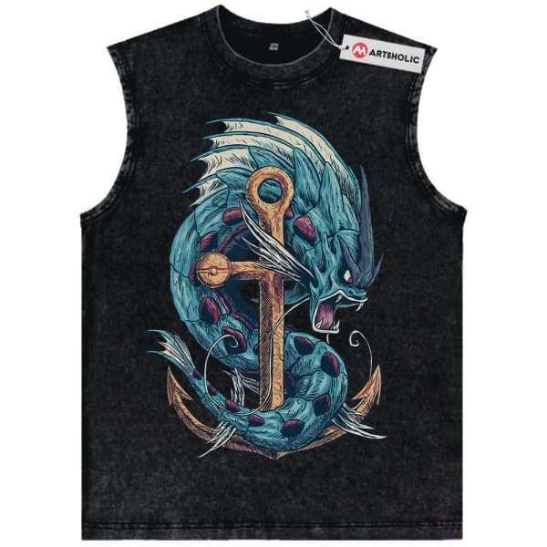 Gyarados Tank Top, Pokemon Tank Top, Anime Tank Top, Vintage Tank Top