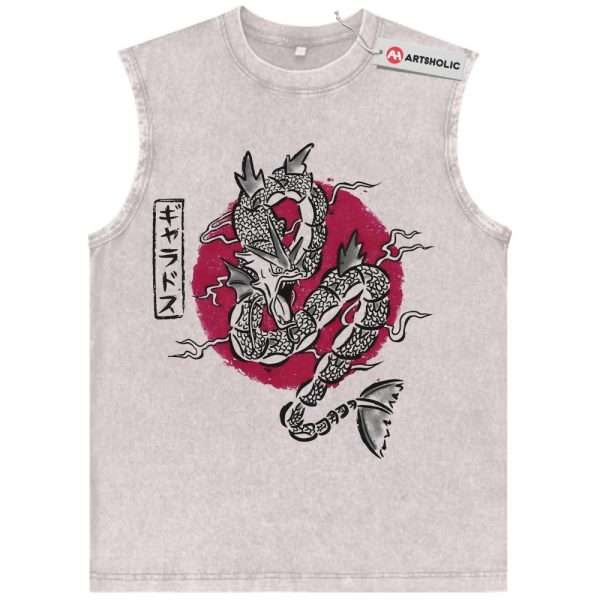 Gyarados Tank Top, Pokemon Tank Top, Anime Tank Top, Vintage Tank Top