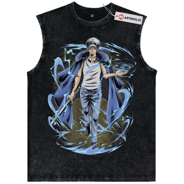 Trafalgar D Water Law Tank Top, One Piece Tank Top, Anime Tank Top, Vintage Tank Top