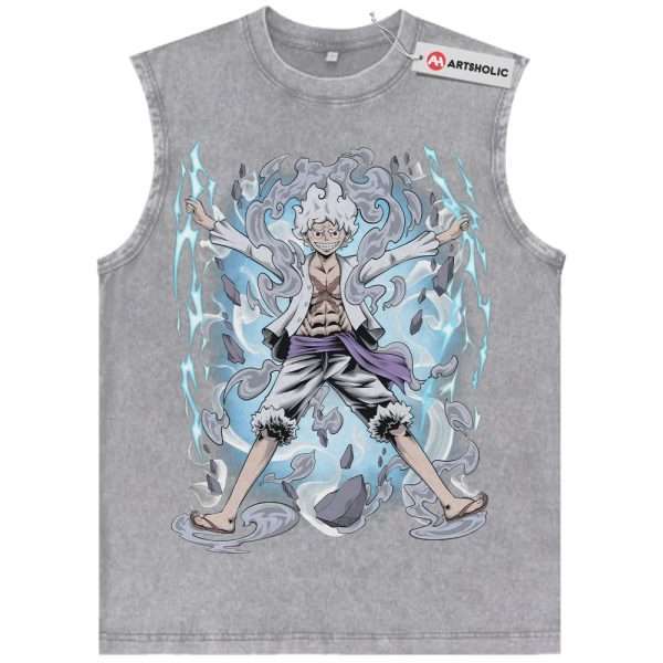 Monkey D Luffy Tank Top, One Piece Tank Top, Anime Tank Top, Vintage Tank Top