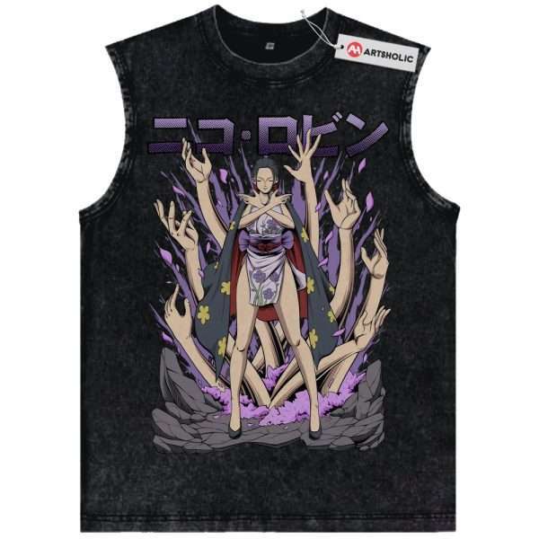 Nico Robin Tank Top, One Piece Tank Top, Anime Tank Top, Vintage Tank Top