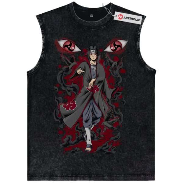 Itachi Uchiha Tank Top, Akatsuki Tank Top, Naruto Tank Top, Anime Tank Top, Vintage Tank Top