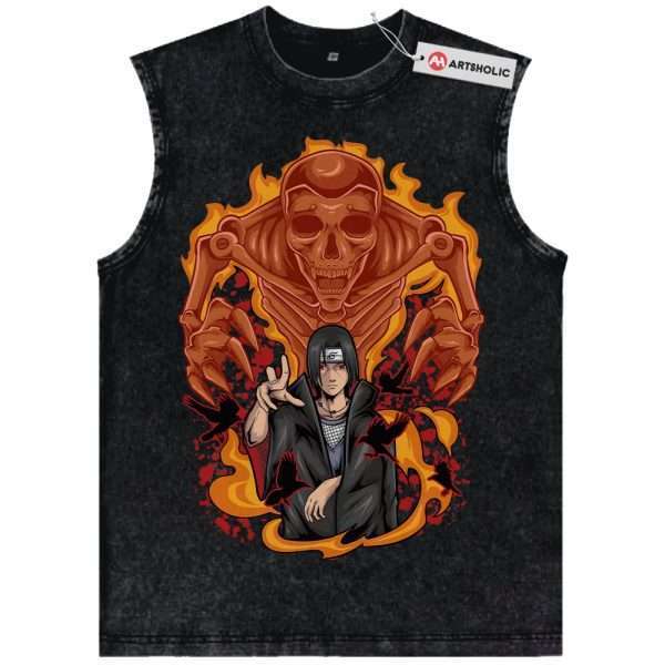 Itachi Uchiha Tank Top, Akatsuki Tank Top, Naruto Tank Top, Anime Tank Top, Vintage Tank Top