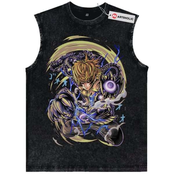 Genos Tank Top, One Punch Man Tank Top, Anime Tank Top, Vintage Tank Top
